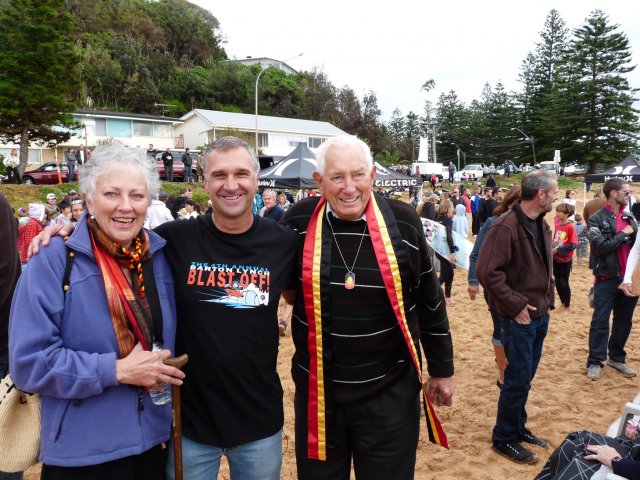 Bob Waterer, Christine Waterer and Barton Lynch at Blast Off, Palm Beach